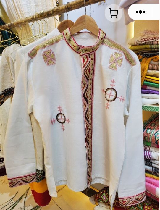 Men Tshirt Tilf የወንዶች ቲሸርት ጥልፍ