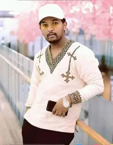 Men Tshirt Tilf የወንዶች ቲሸርት ጥልፍ